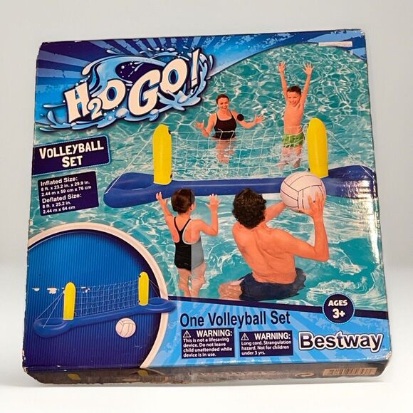 Bestway H2O GO! Volleyball Set Blow Up Swim Pool Toy NEW - Picture 1 of 9